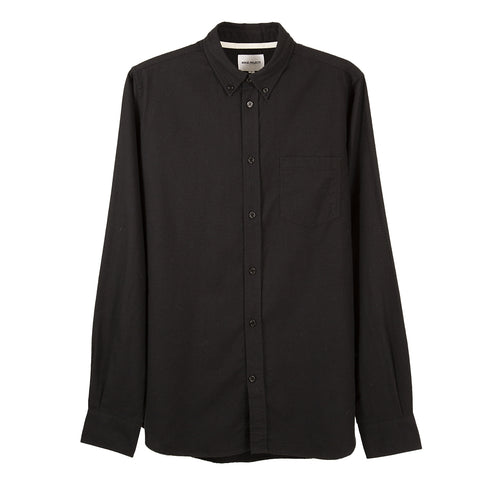 Norse Projects Anton Brushed Flannel Black N40-0467 Degli Uberti